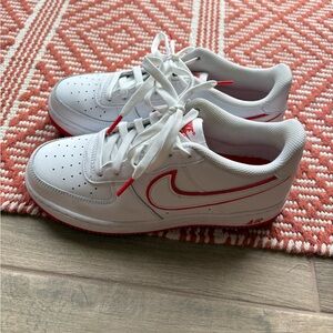 Nike Kids Gamma Force White and Orange Air Sneakers